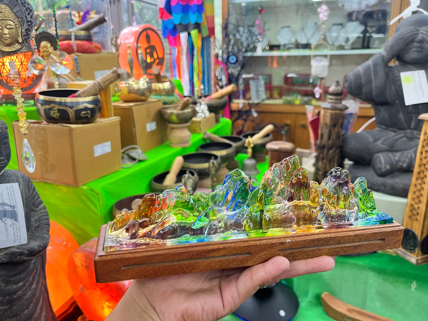 ✨ Glass Mountain Incense Burner🏔️🔥