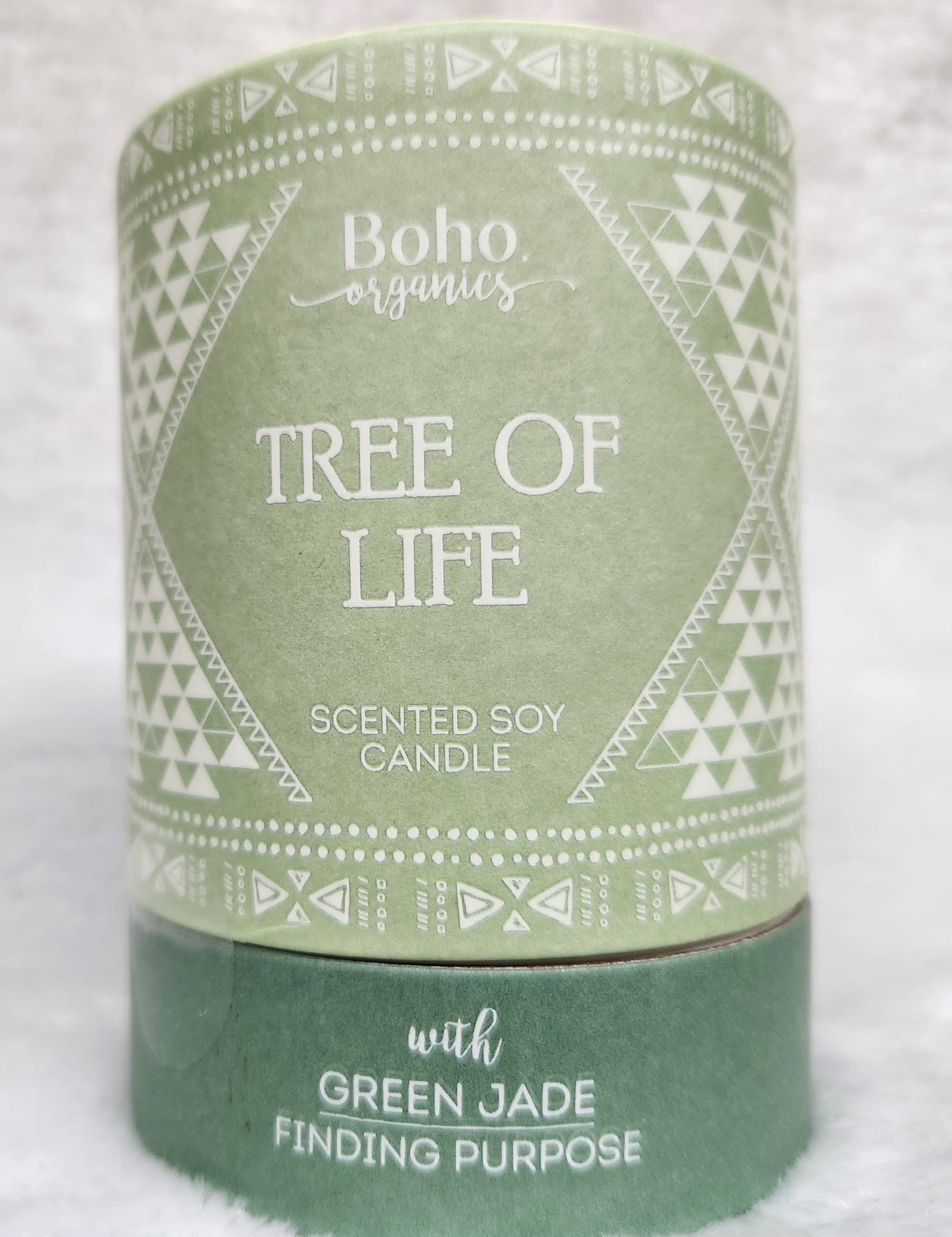 Boho Organics Tree of Life Jade Soy Candle
