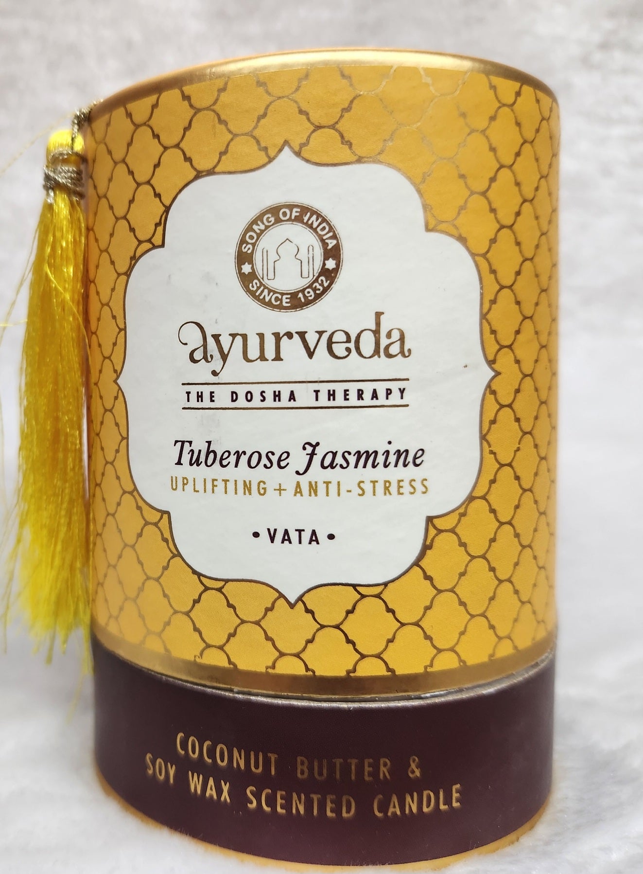 Song of India Ayurveda Tuberose Jasmine Candle