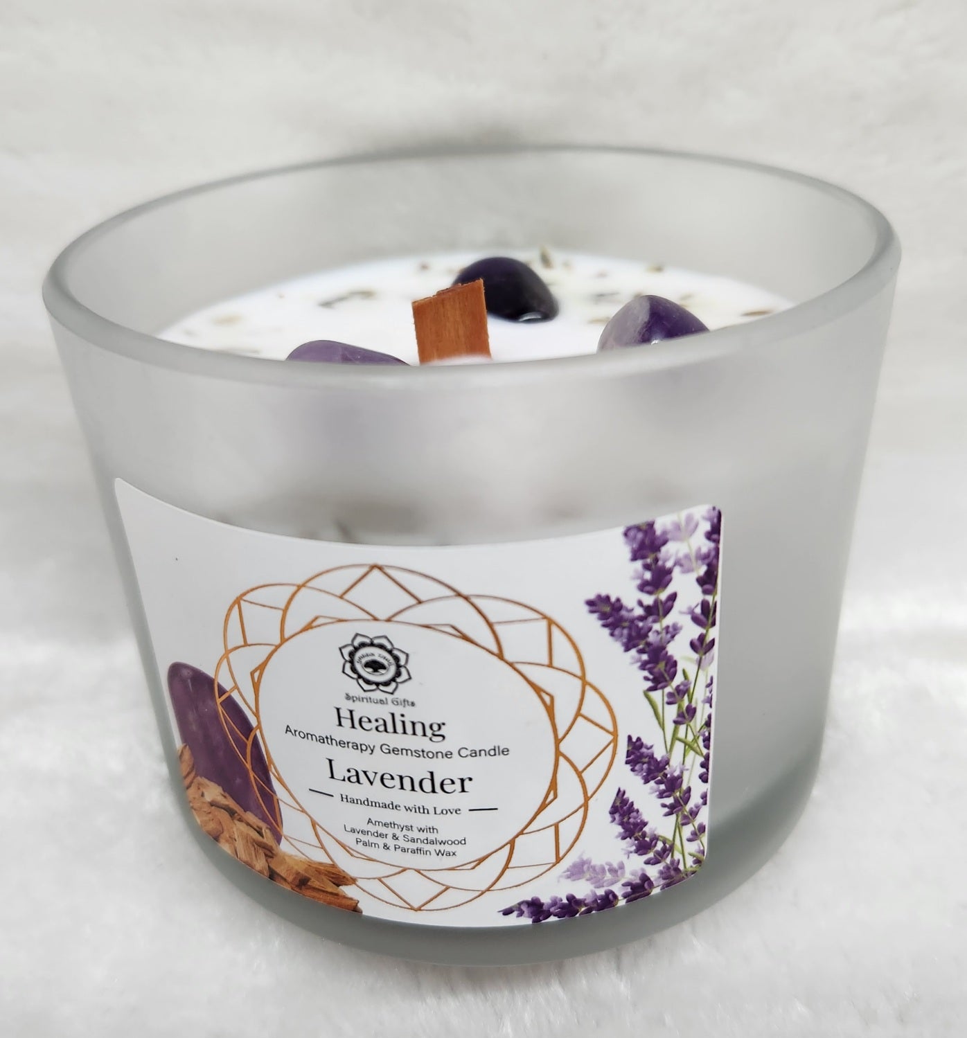 Healing Amethyst Candle