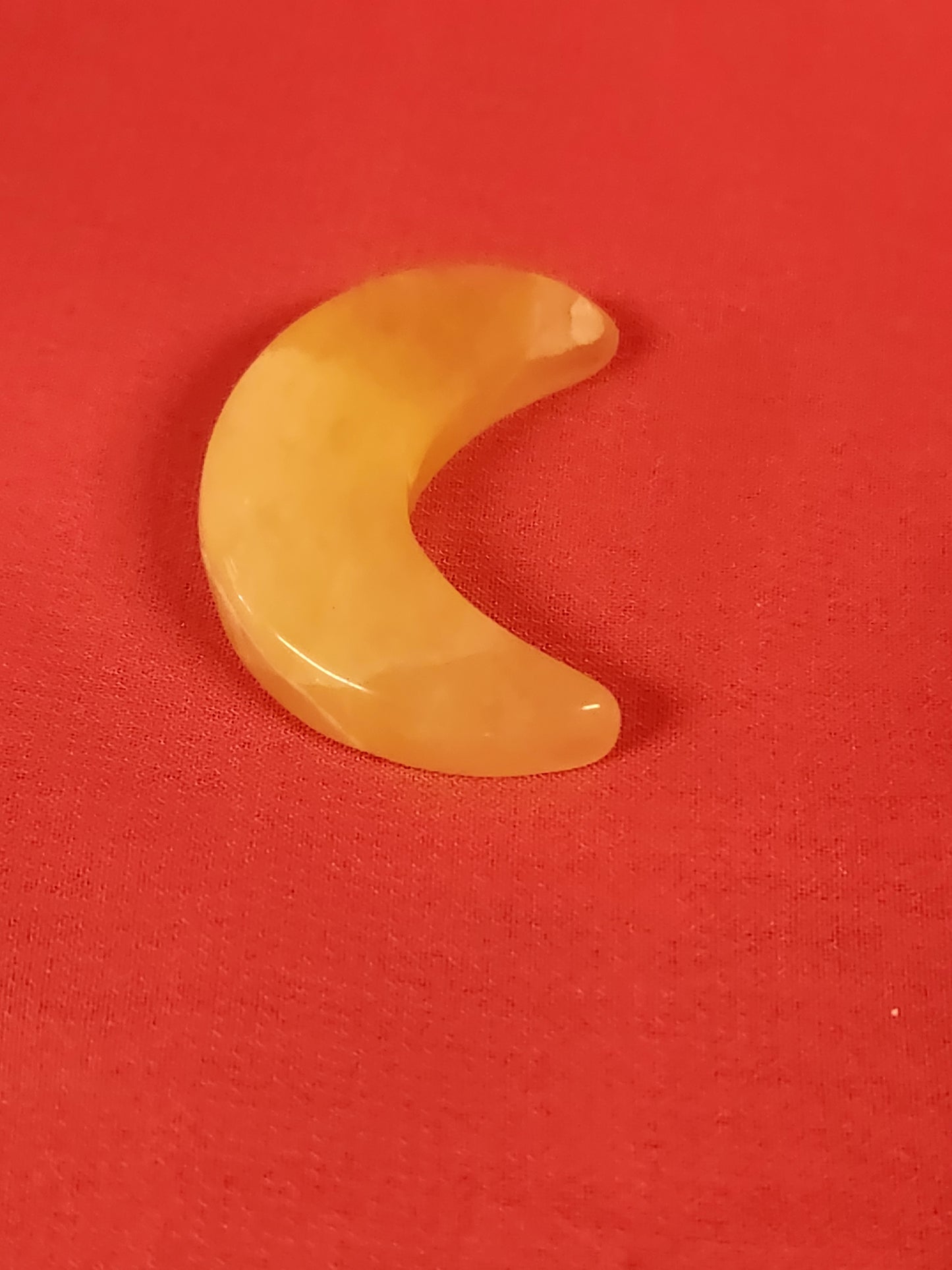 Orange Calcite Moon