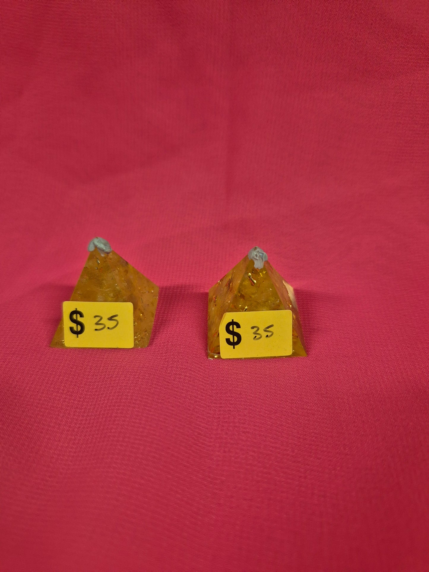 Small Citrine Organite Pyramids