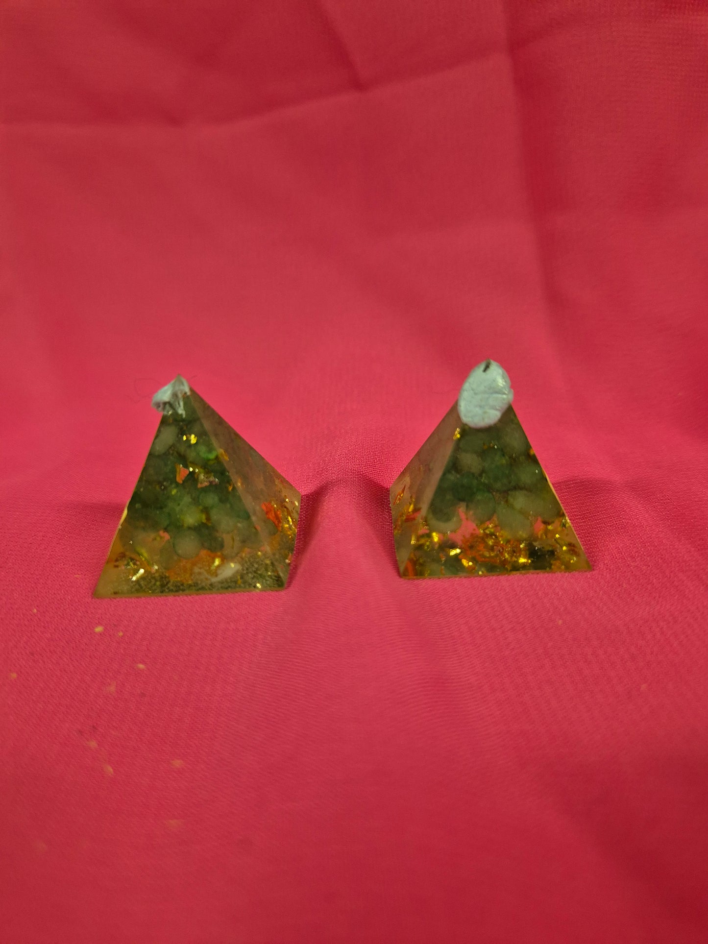 Small Green Aventurine Organite Pyramids