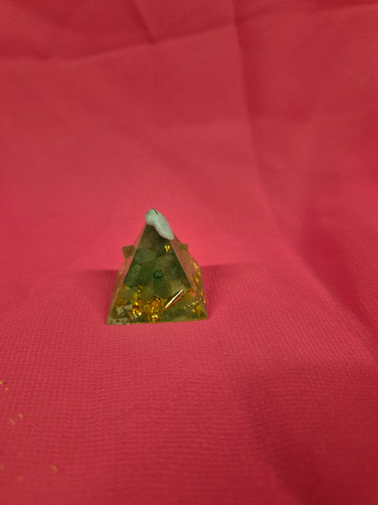 Small Green Aventurine Organite Pyramids