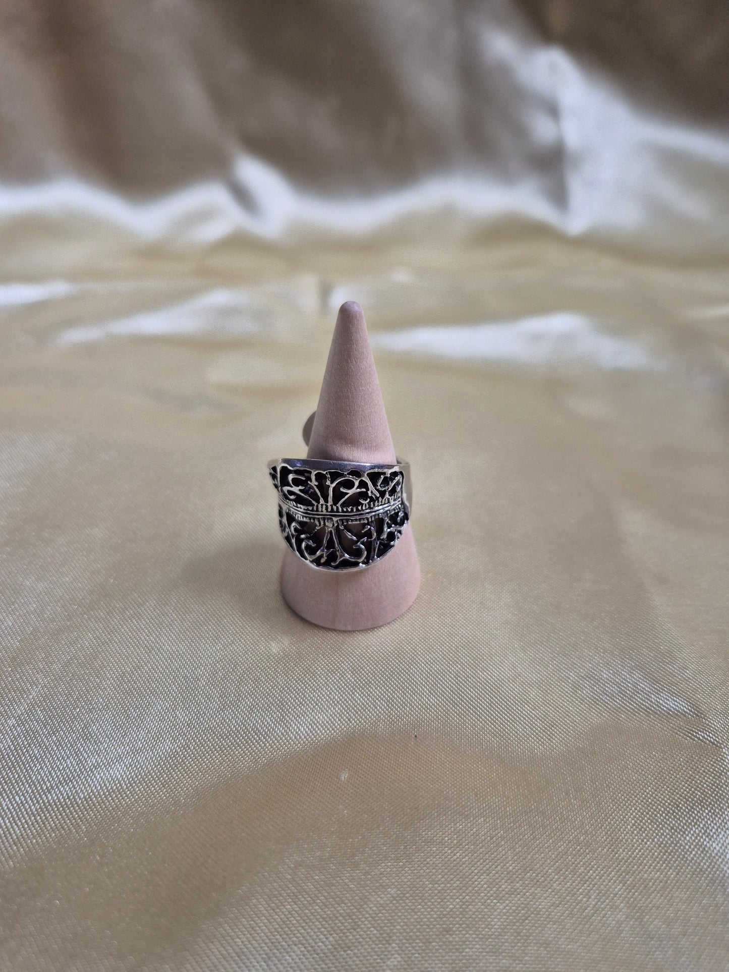 Silver Patterned Ring