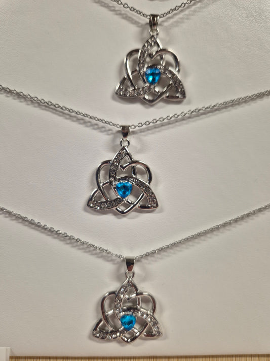 Silver Triquetra Necklace