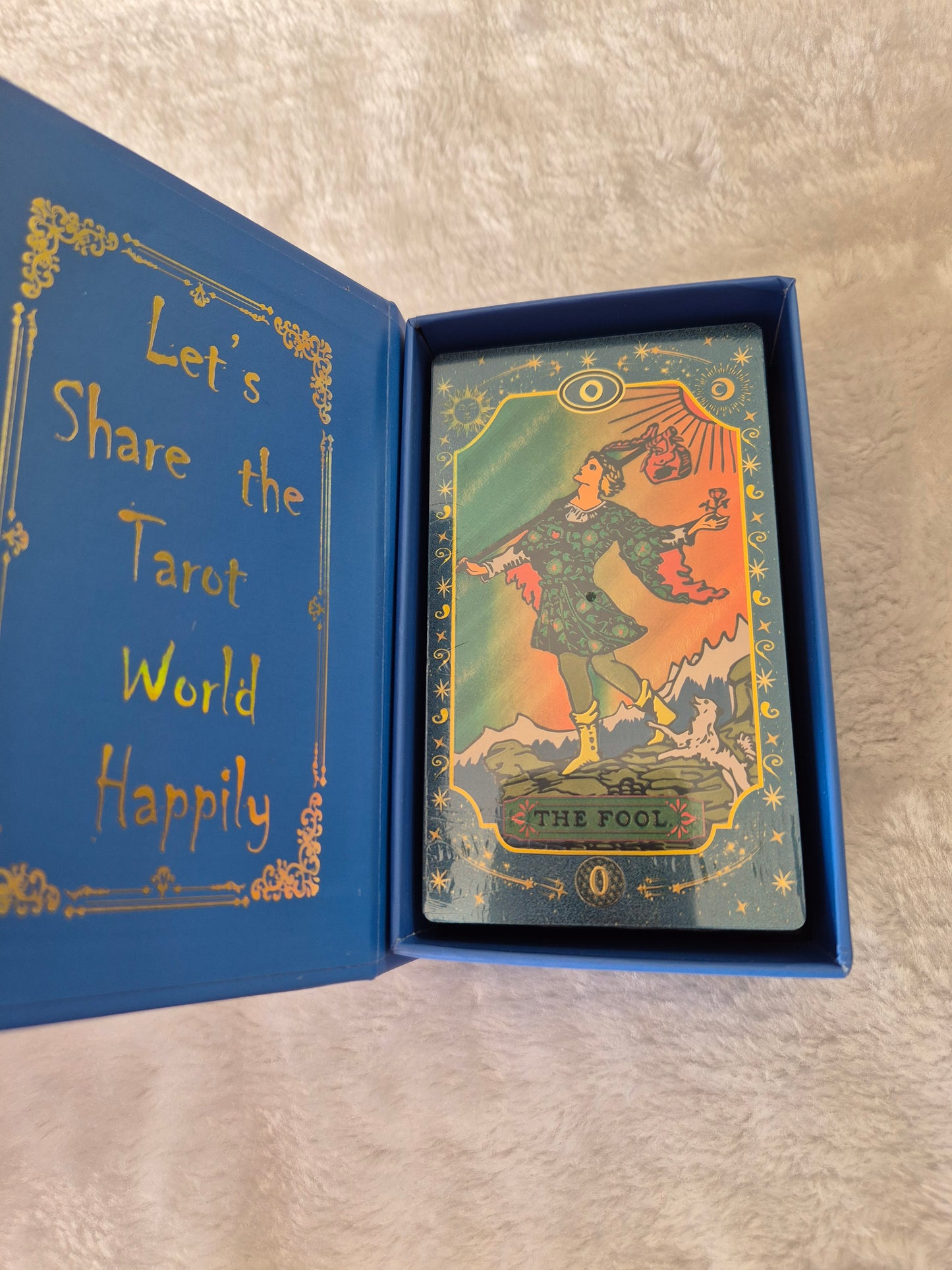 Blue Gold Foil Tarot
