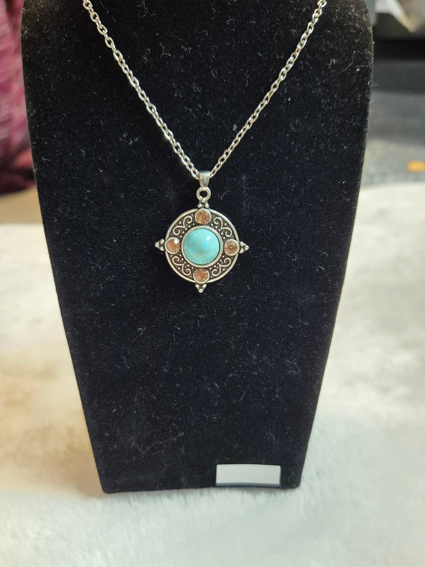 Turquoise Stirling Silver Necklace