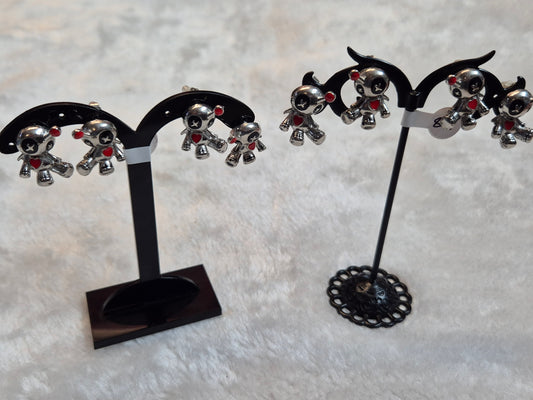 Gothic Teddy Earrings
