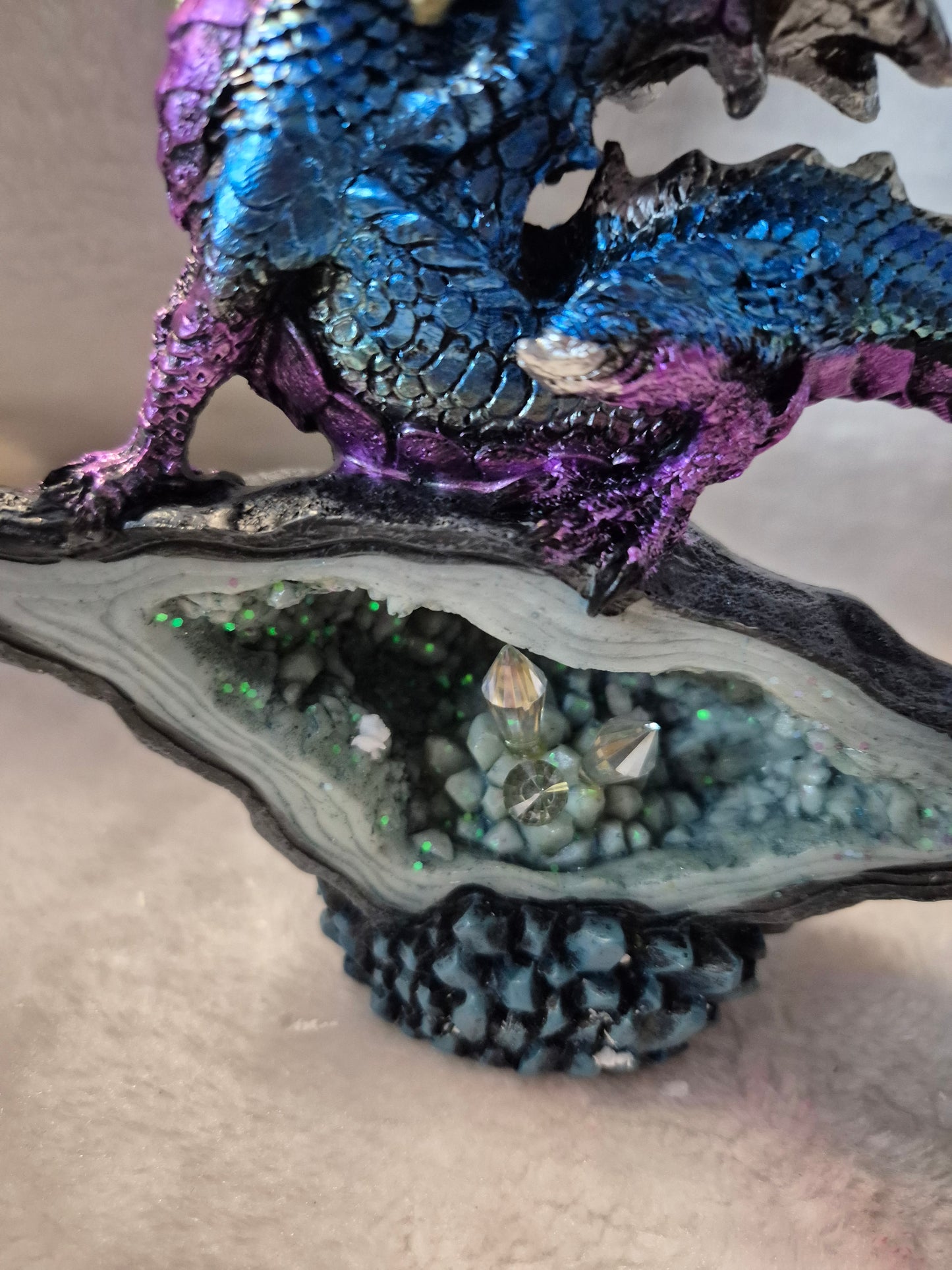 Purple & Blue Crystal Dragon