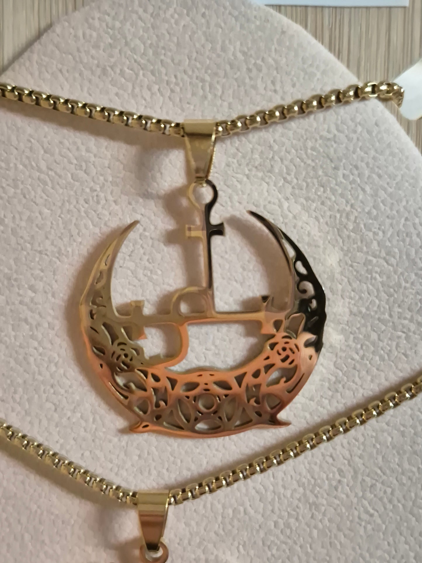 Stainless Steel Demon Seal Necklace. Satan Lilith Neckalce
