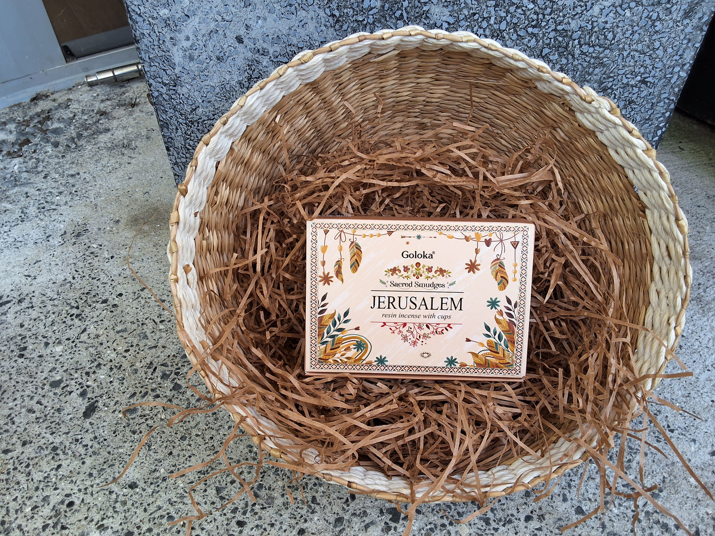 Goloka Jerusalem Resin Incense Cups