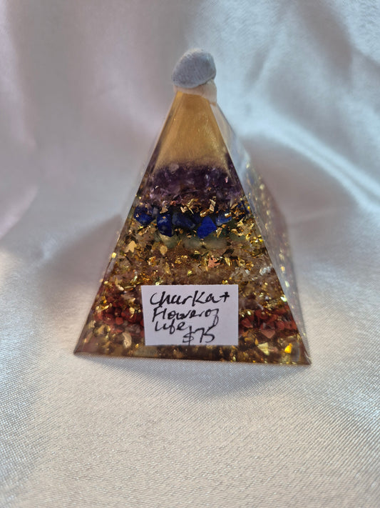Orgonite Chakra Pyramid