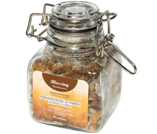 Sacred Aroma: Blessing Frankincense & Myrrh Incense Resins - 3oz Jar