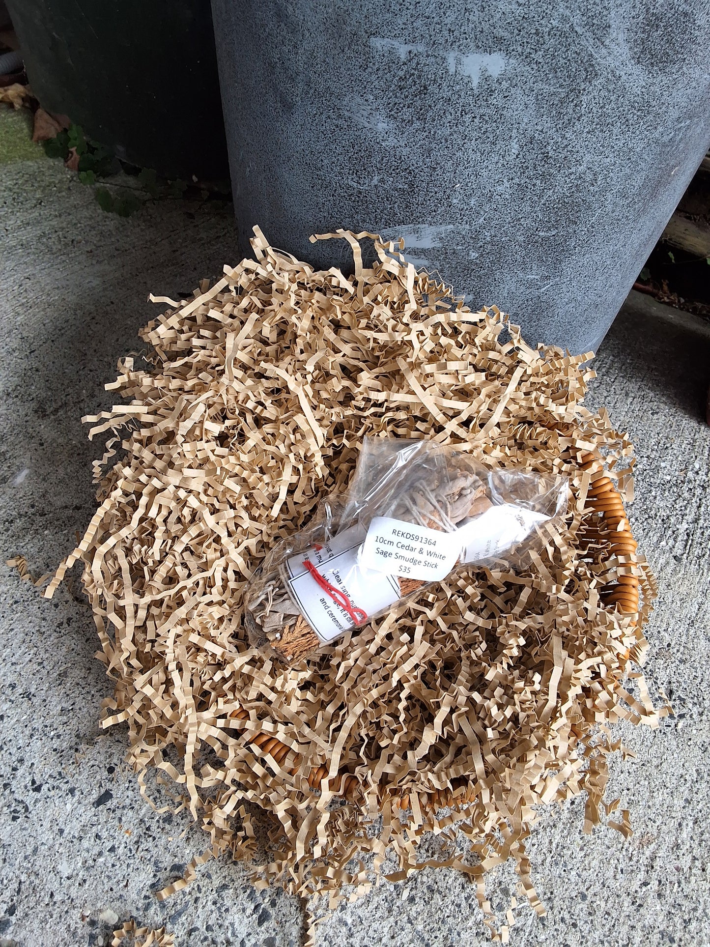 10cm Cedar and White Sage Smudge Stick