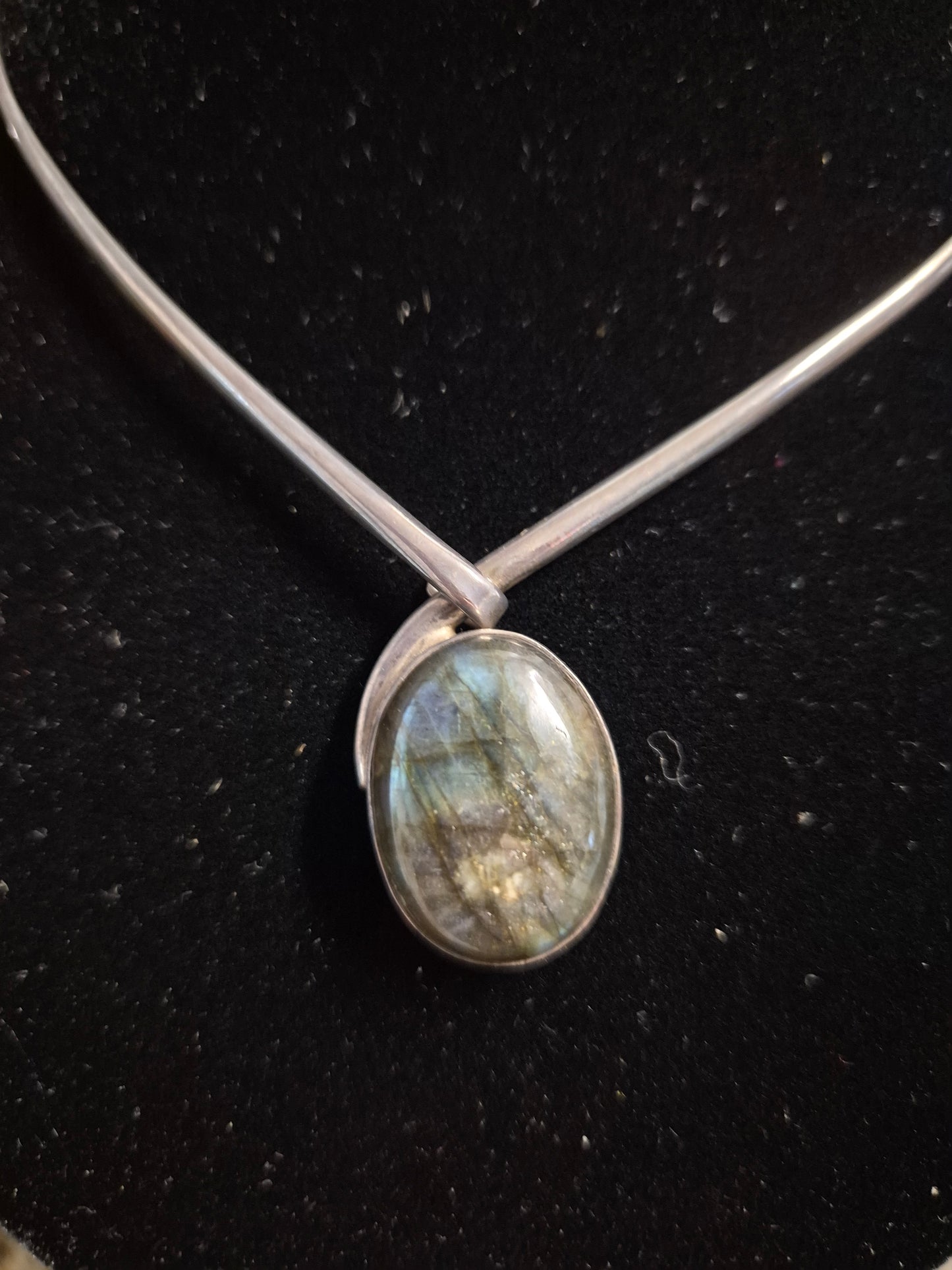 Labradorite Stirling Silver Necklace