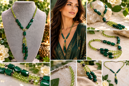 Peridot & Green Onyx Statement