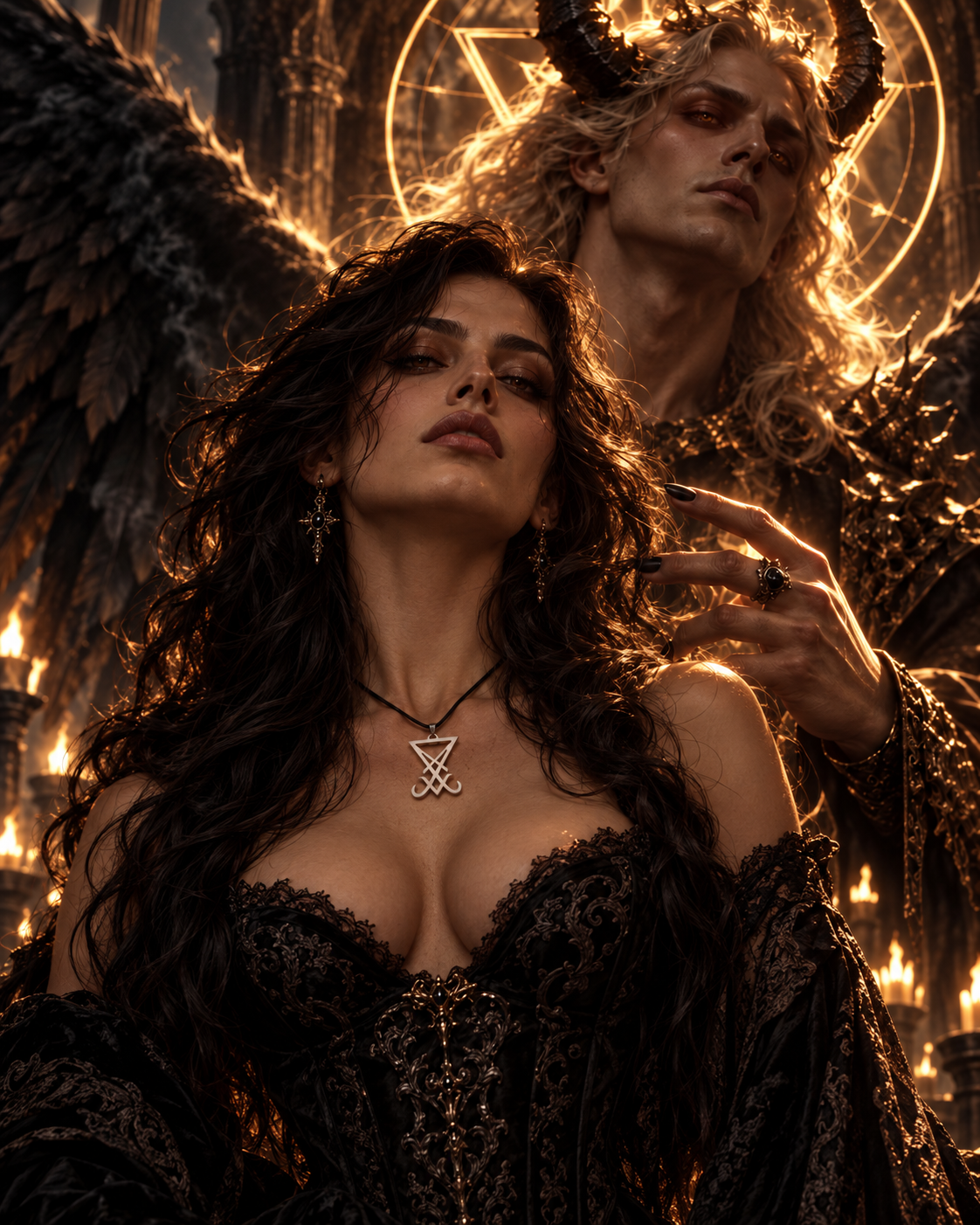 Sigil of Lucifer Pendant