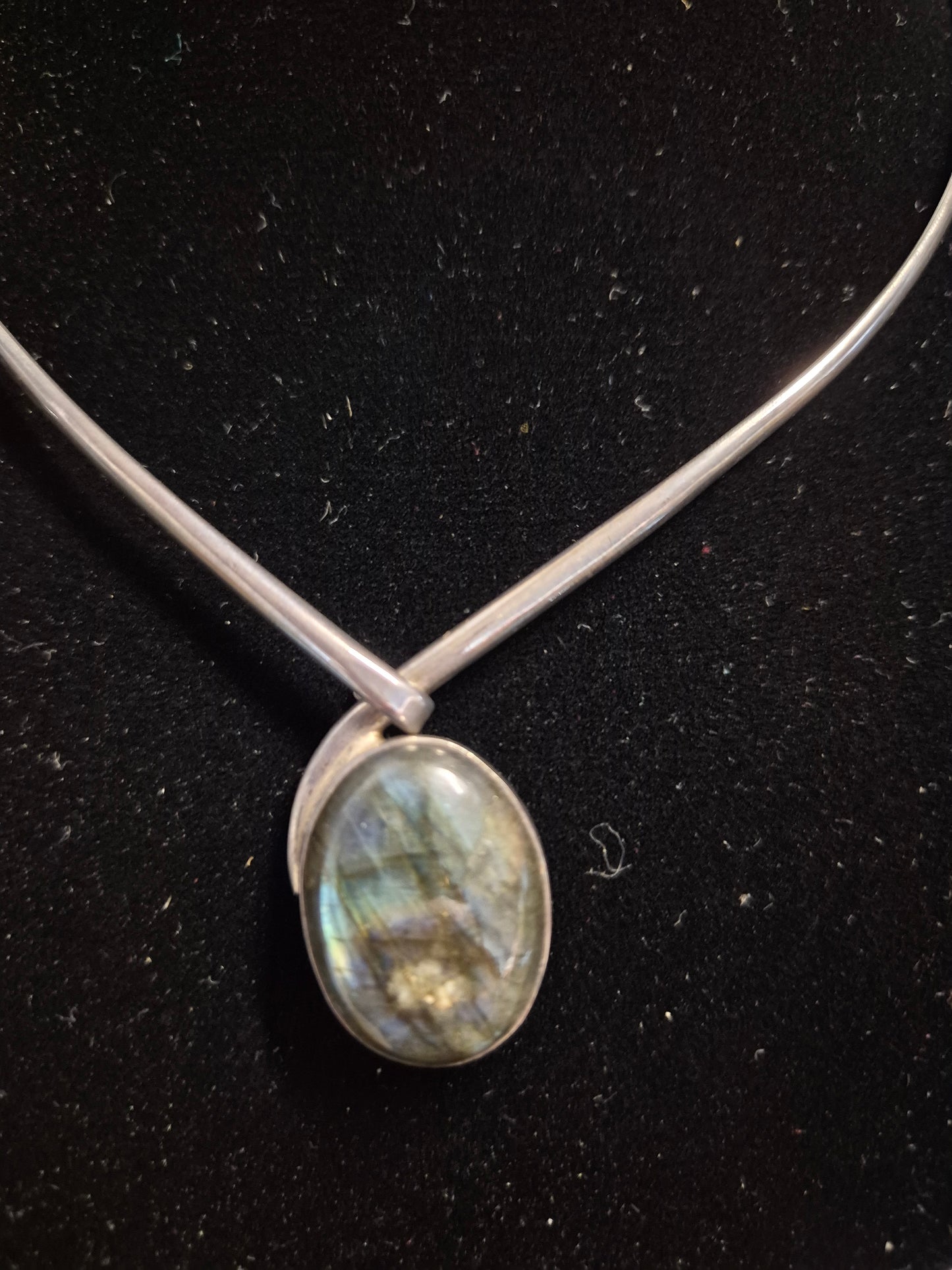 Stirling Silver labradorite necklace