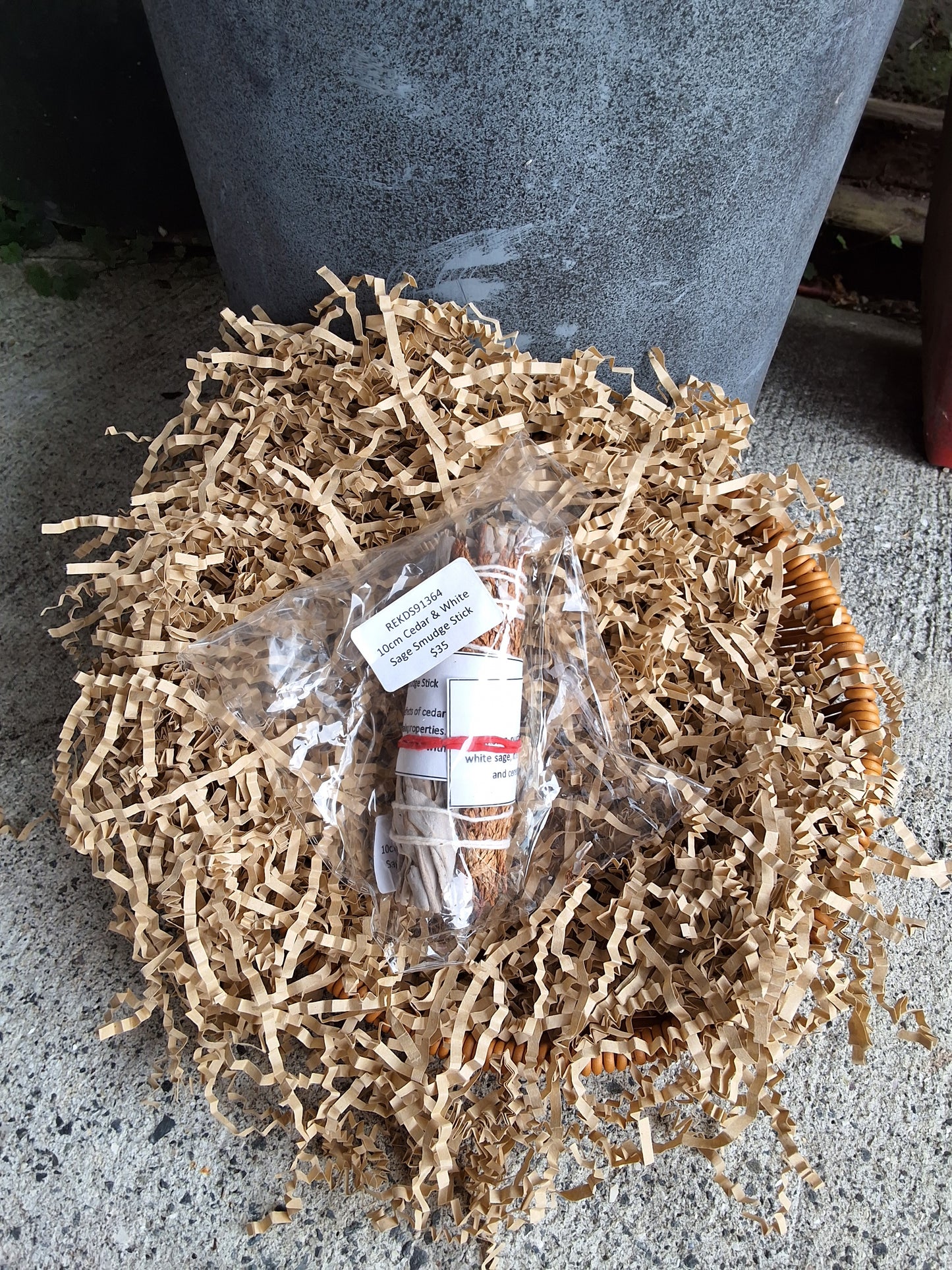 10cm Cedar and White Sage Smudge Stick