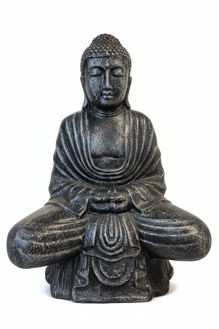 Buddha Lotus Black Silver BL60