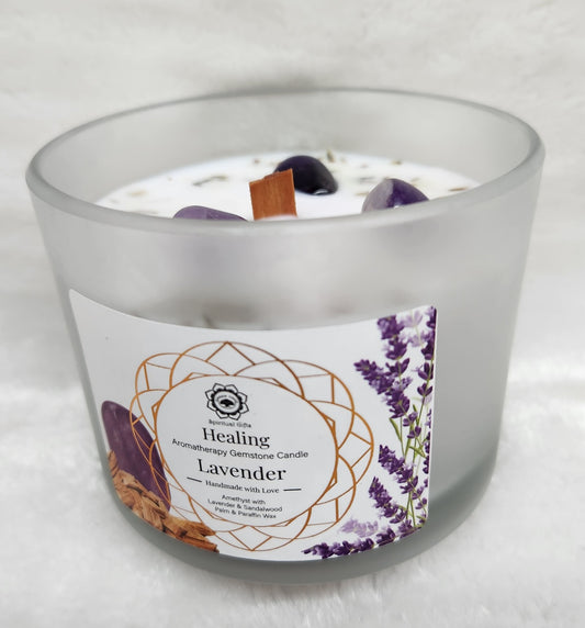 Healing Amethyst Candle