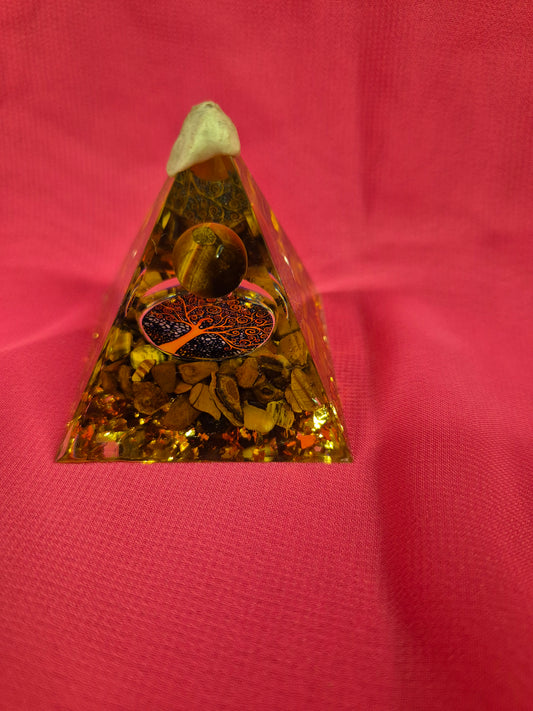 Organite Tigers Eye Pyramid