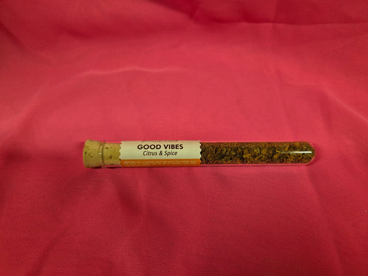 Song of India Botanical Resins - Good Vibes - Citrus & Spice