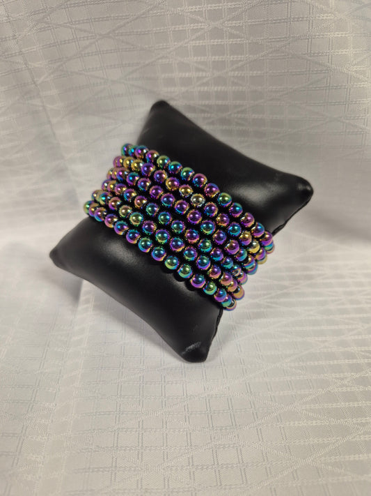 Rainbow Hematite Bracelets