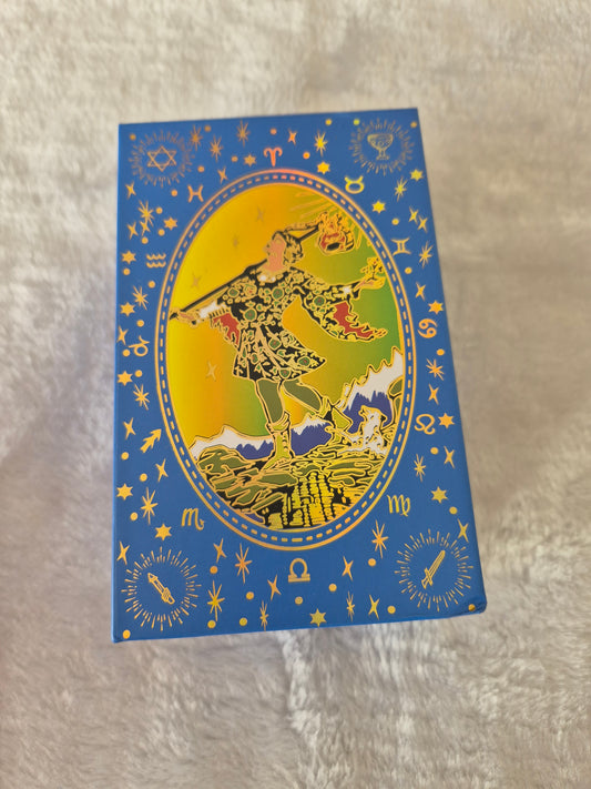Blue Gold Foil Tarot
