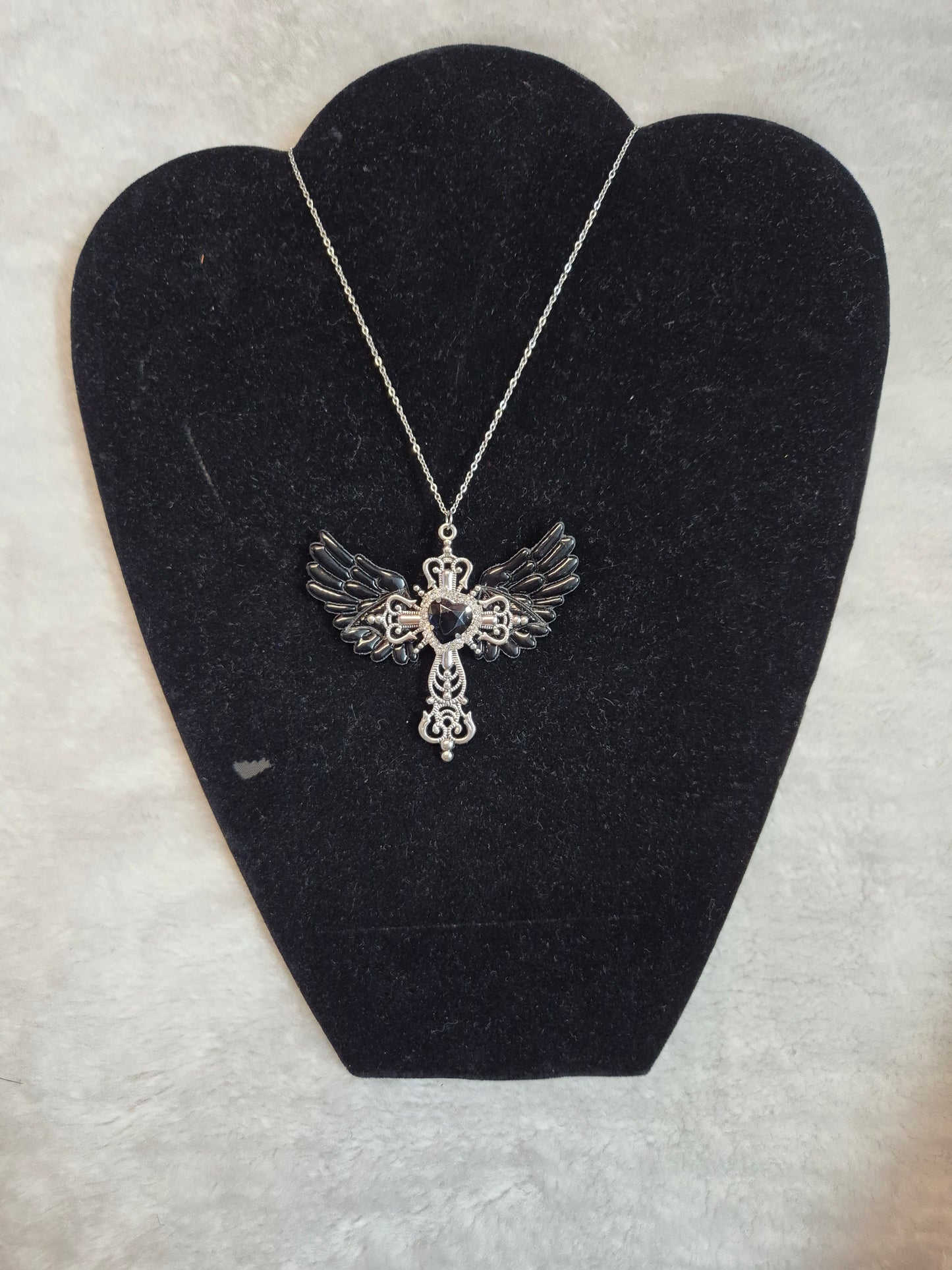 Cross Angel Wings Necklace