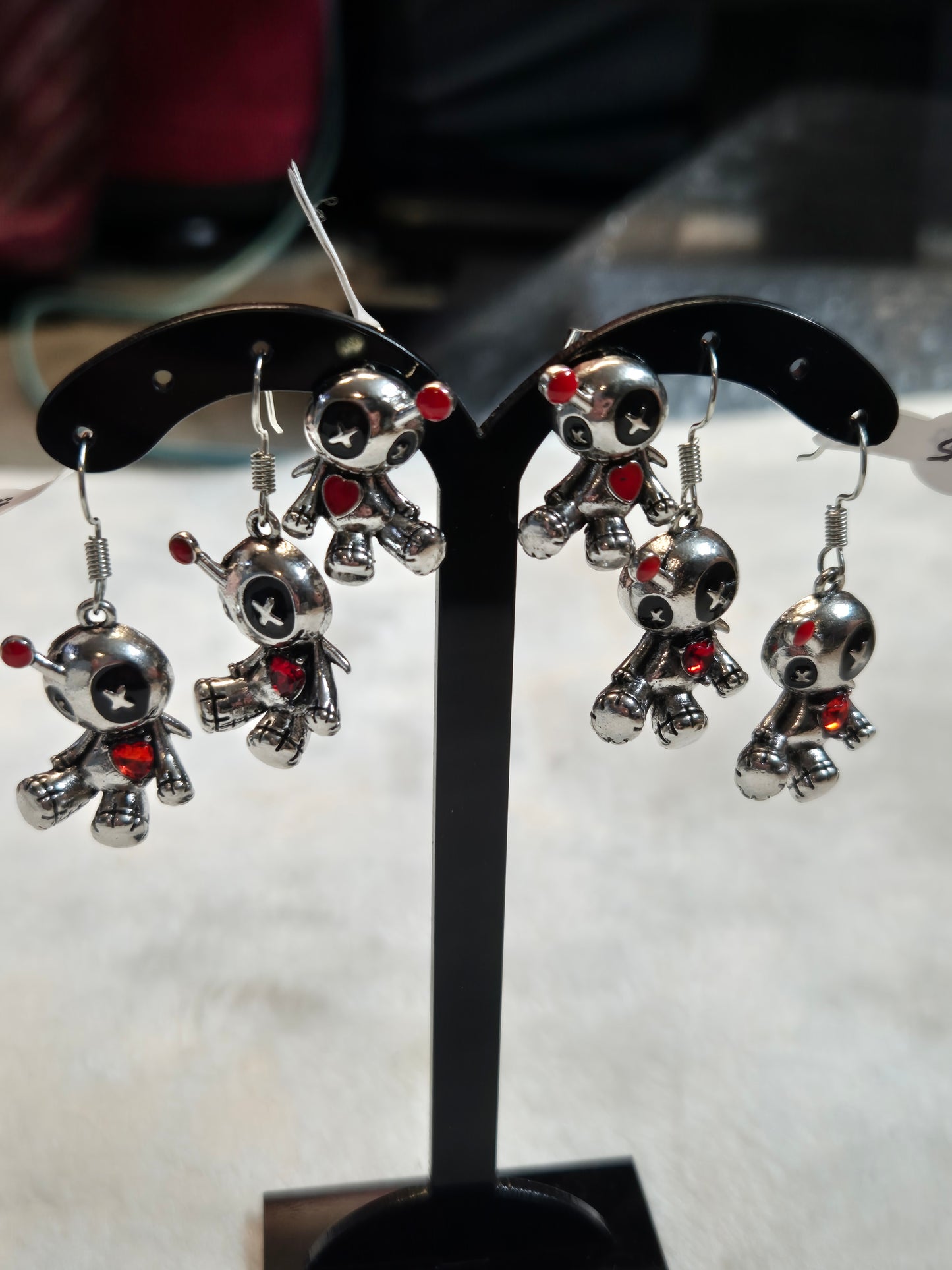 Gothic Teddy Earrings