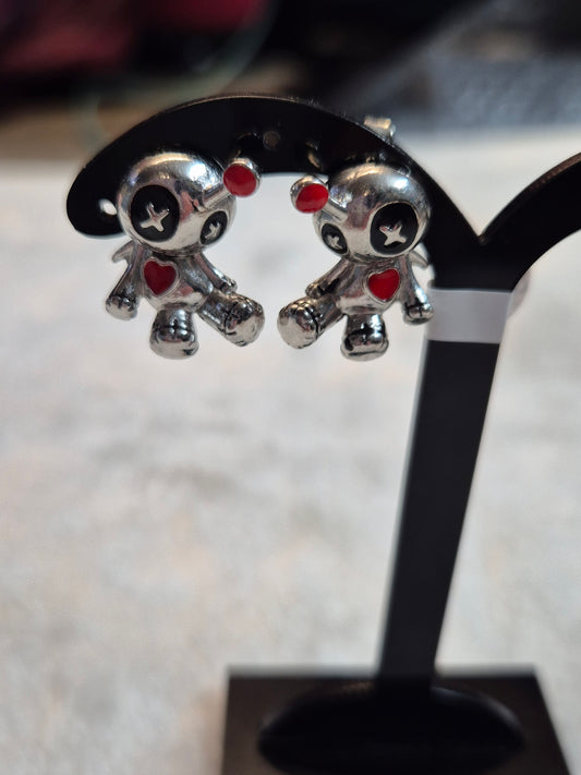 Gothic Teddy Earrings