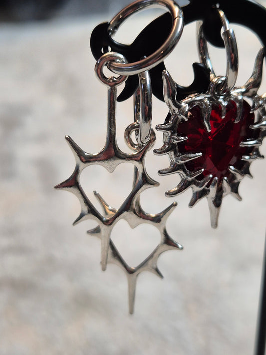 Gothic Heart Earrings