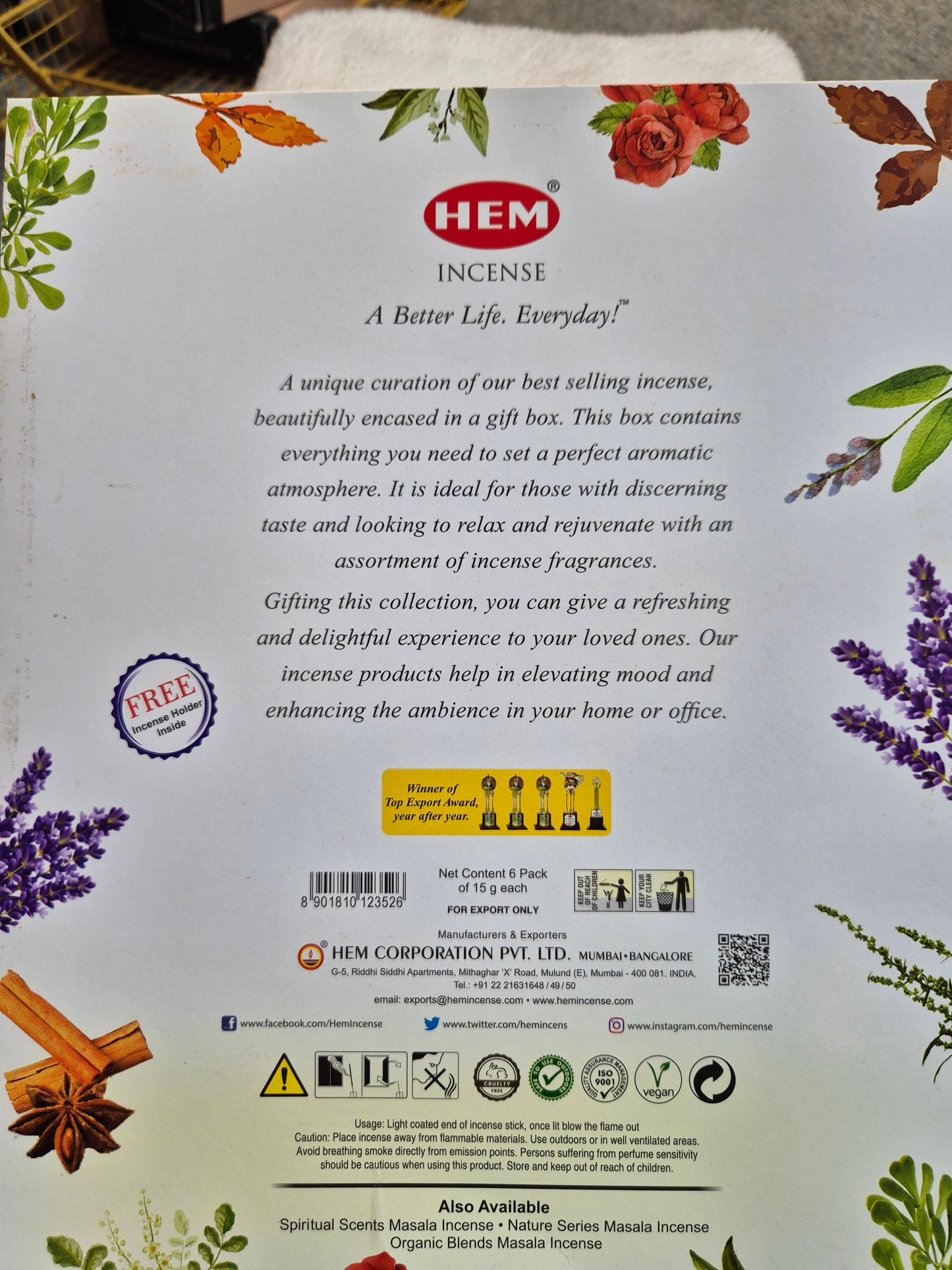 HEM Universal Masala Incense Pack
