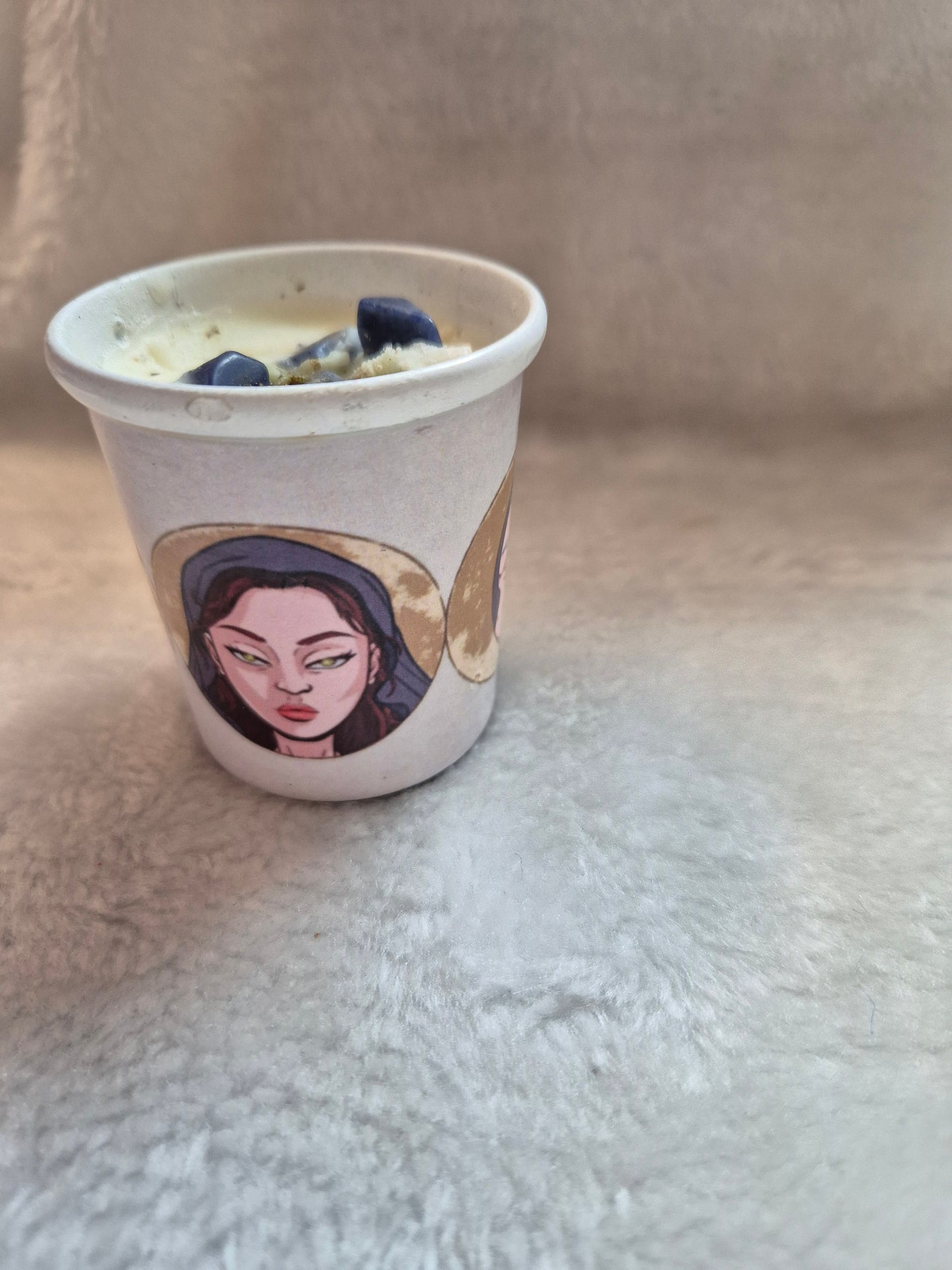 Triple Moon Goddess Smudge Candle