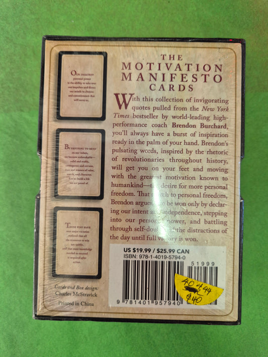 The Motivation Manifesto Cards - Brendon Burchard