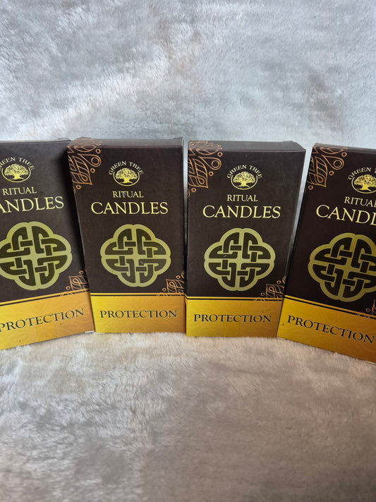 Green Tree Ritual Candles Protection