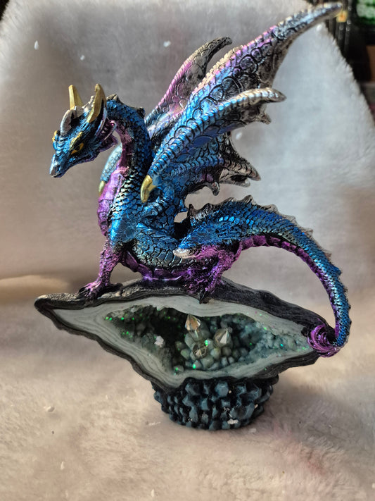 Purple & Blue Crystal Dragon