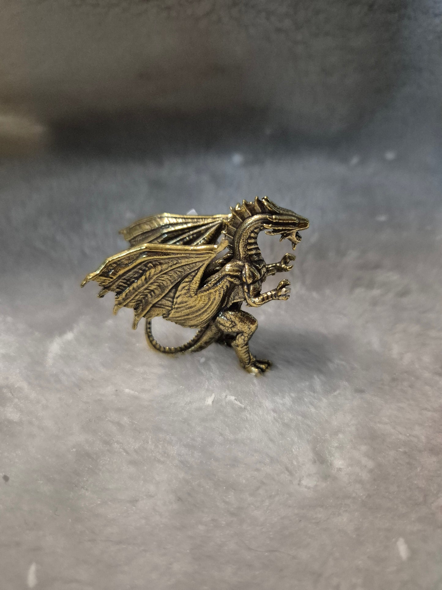Brass Dragon Figurine