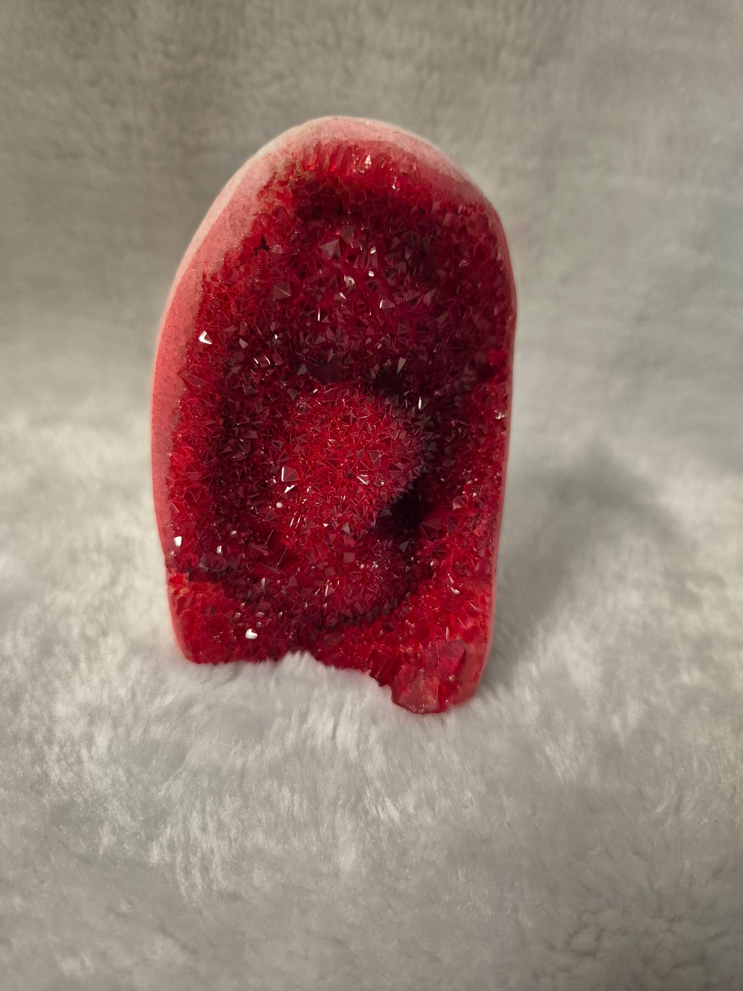 Red Amethyst Geode