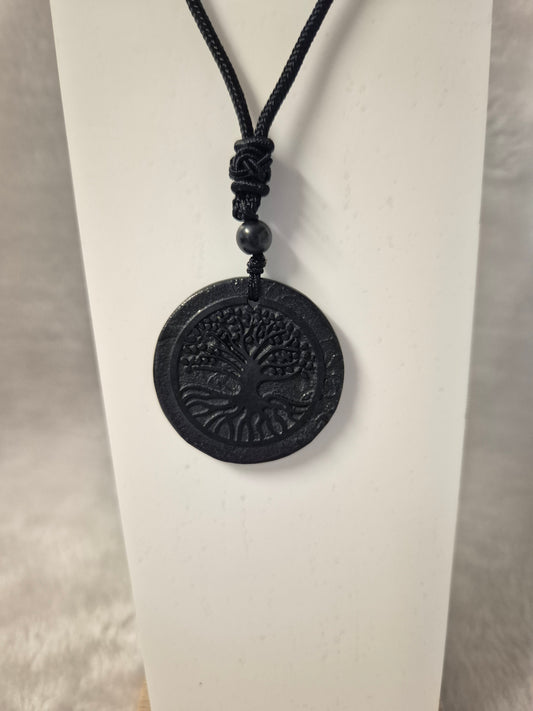 Hand Carved Tree of Life Shungite