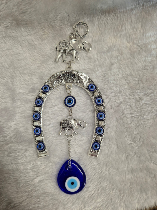 Evil Eye Horse Shoe Hanging