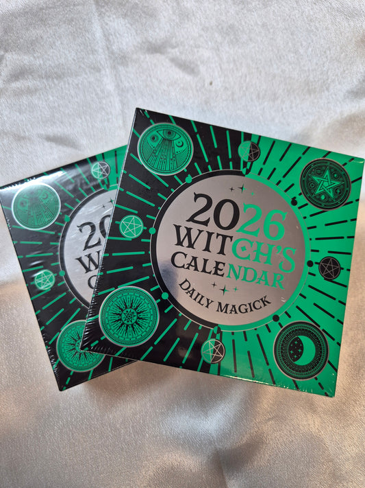2026 Witches Calendar Daily Magick - Barbara Meiklejohn-Free & Flavia Kate Peters