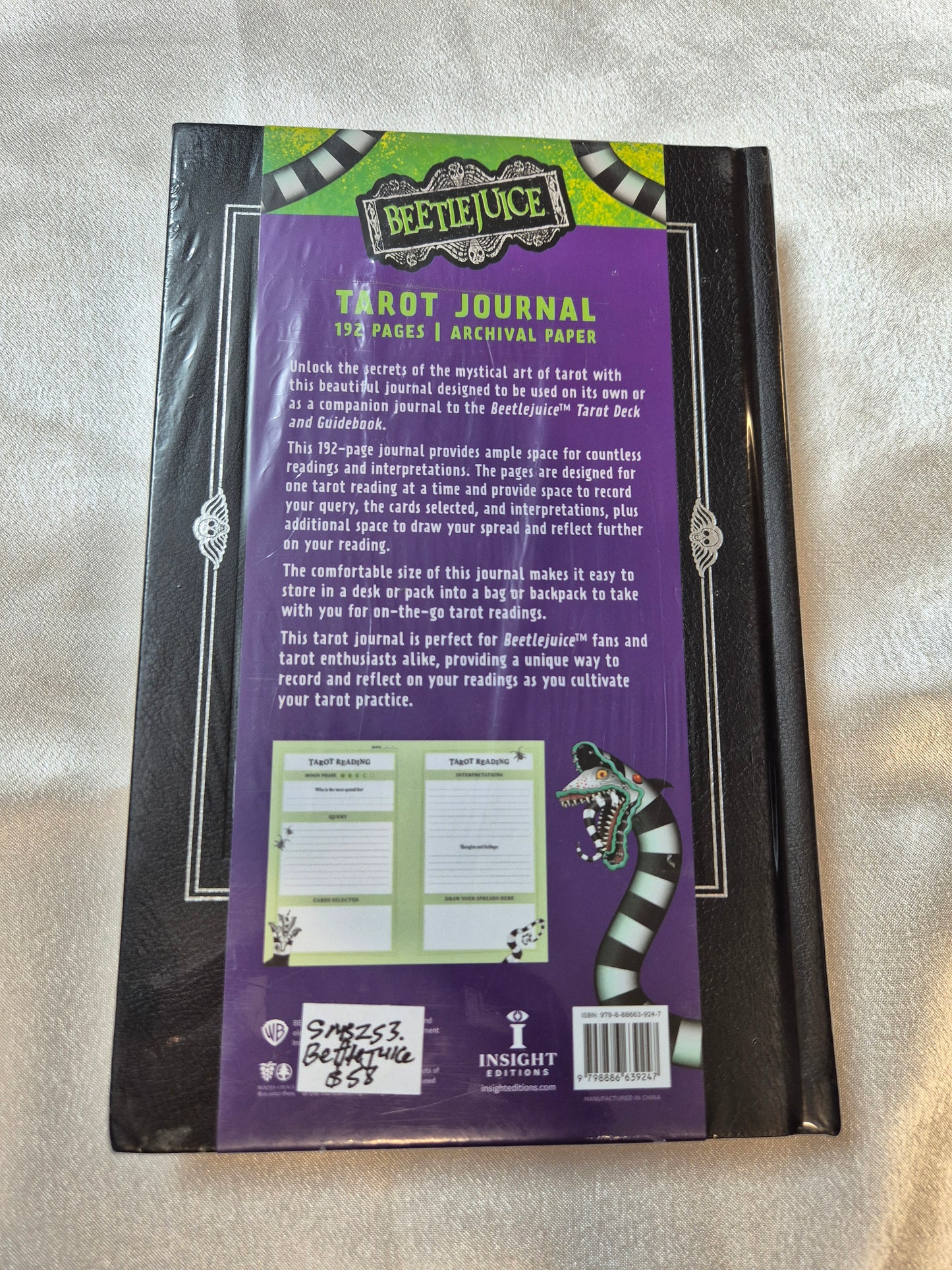 Beetlejuice Tarot Journal