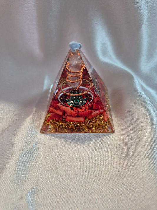 Copper Generator with the Hand of Fatima in Orgonite