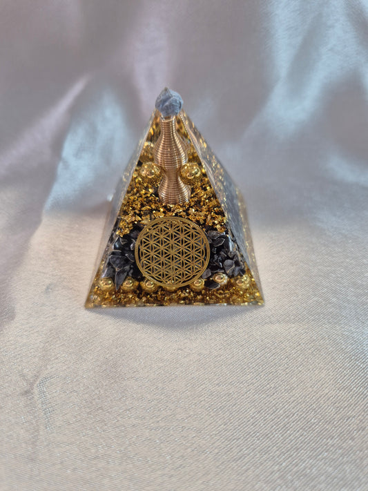 Orgonite Flower of Life Generator Pyramid