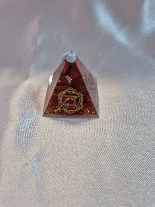 Orgonite Chakra Pyramid Jasper