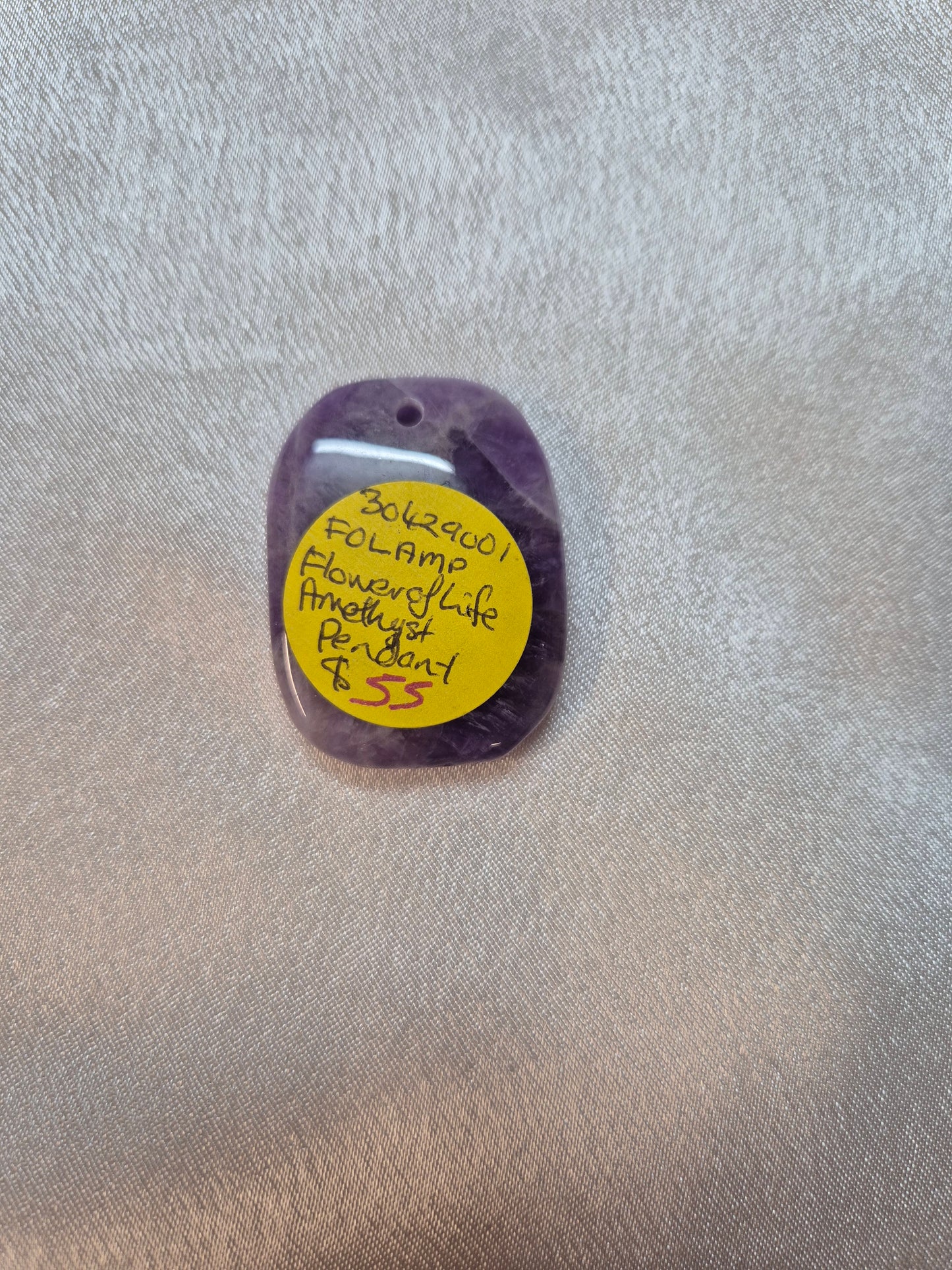 Amethyst Flower of Life Pendant