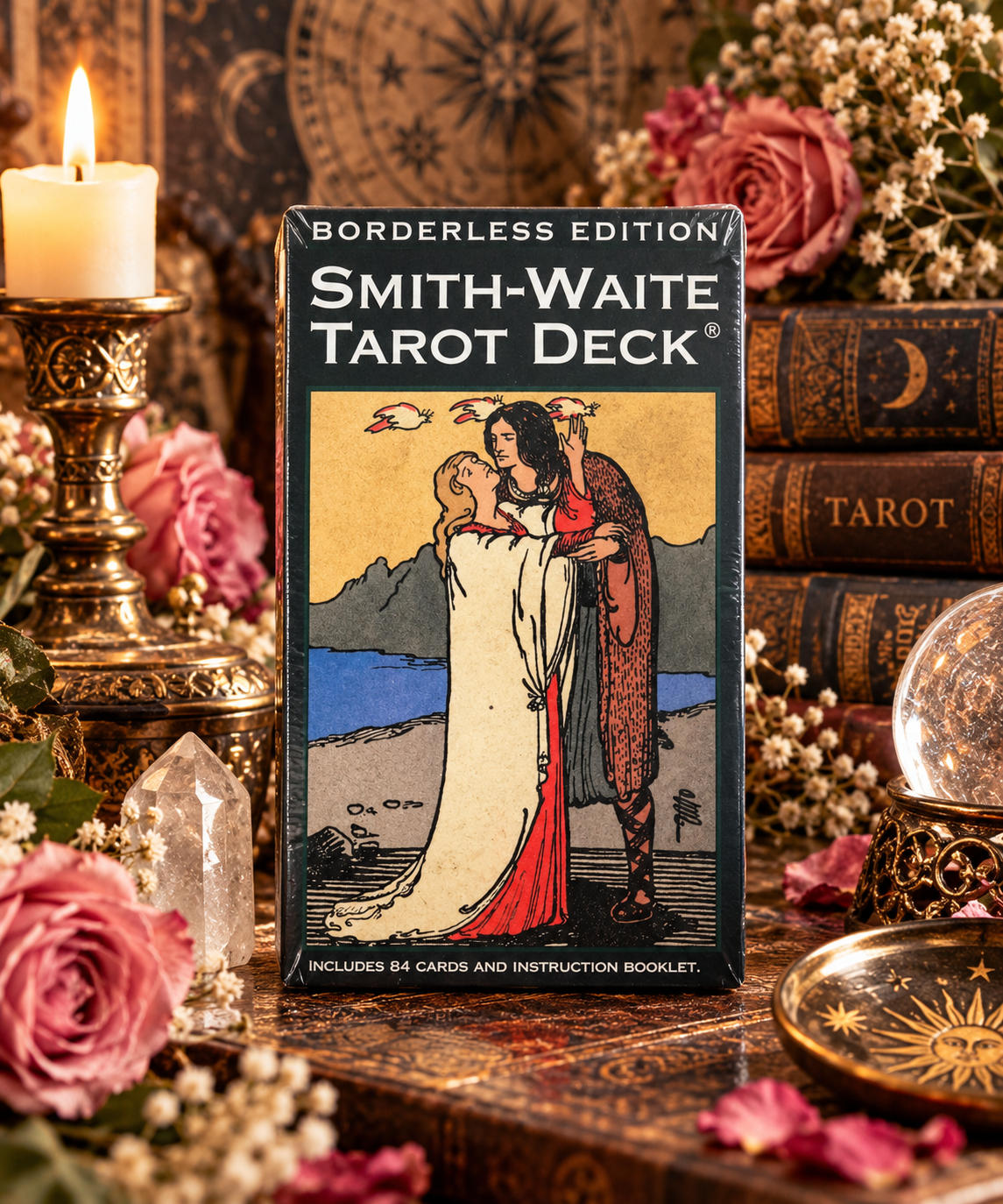 Smith-Waite Tarot Deck – Borderless Edition | 84 Cards
Traditional Wisdom • Intuition •